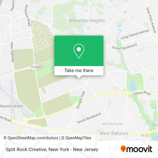 Split Rock Creative map