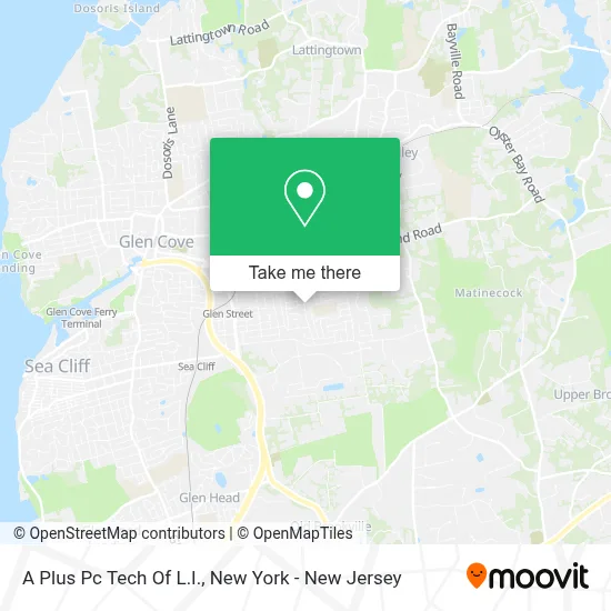 A Plus Pc Tech Of L.I. map