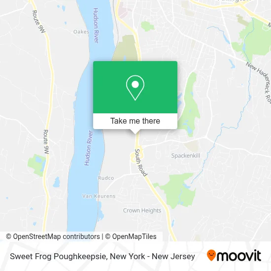Sweet Frog Poughkeepsie map