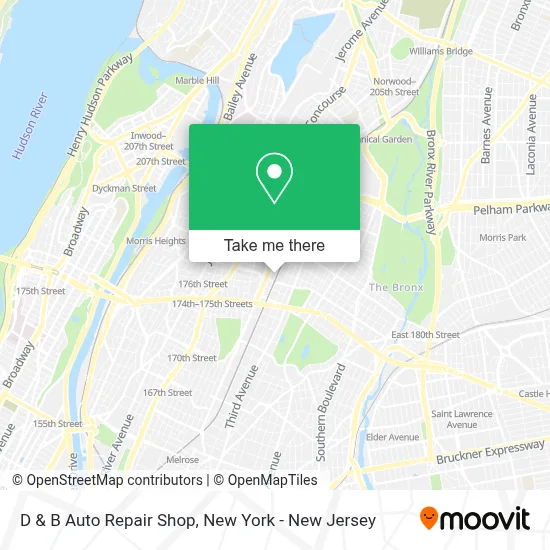 D & B Auto Repair Shop map