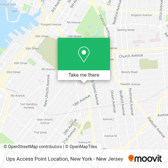 Ups Access Point Location map