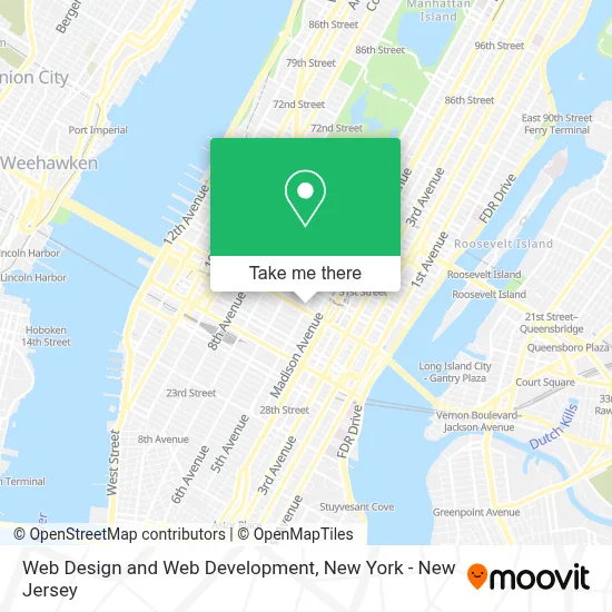 Web Design and Web Development map