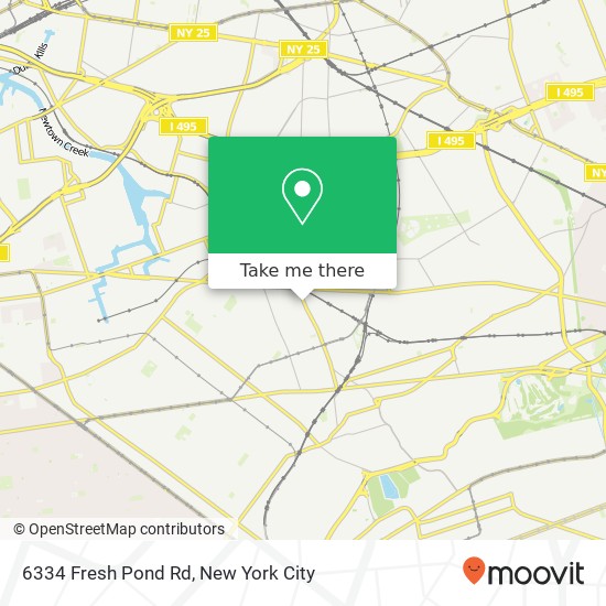 Mapa de 6334 Fresh Pond Rd