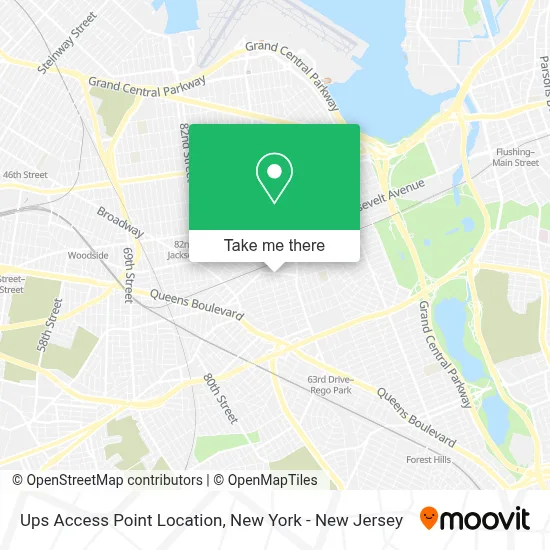 Ups Access Point Location map
