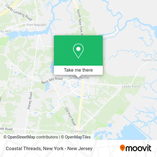 Coastal Threads map