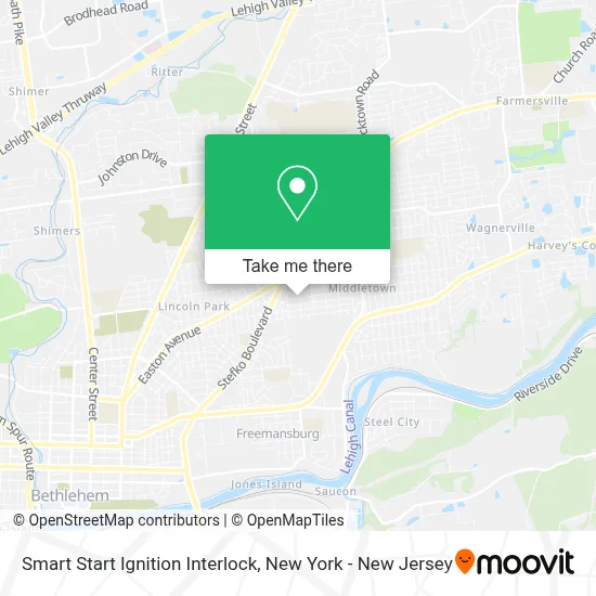 Smart Start Ignition Interlock map