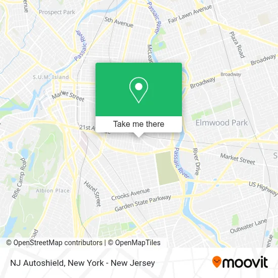 NJ Autoshield map