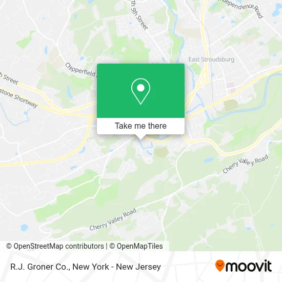R.J. Groner Co. map