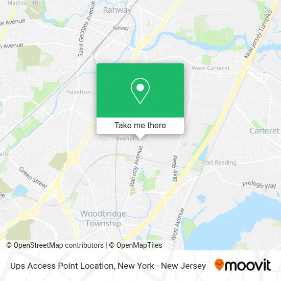 Ups Access Point Location map