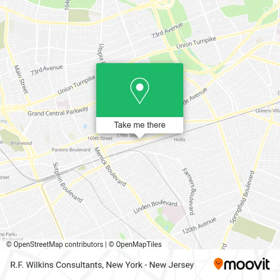 R.F. Wilkins Consultants map