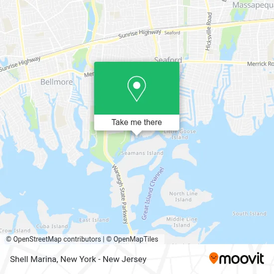 Shell Marina map