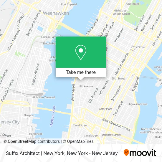 Suffix Architect | New York map