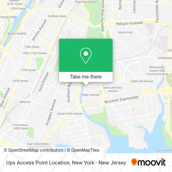 Ups Access Point Location map
