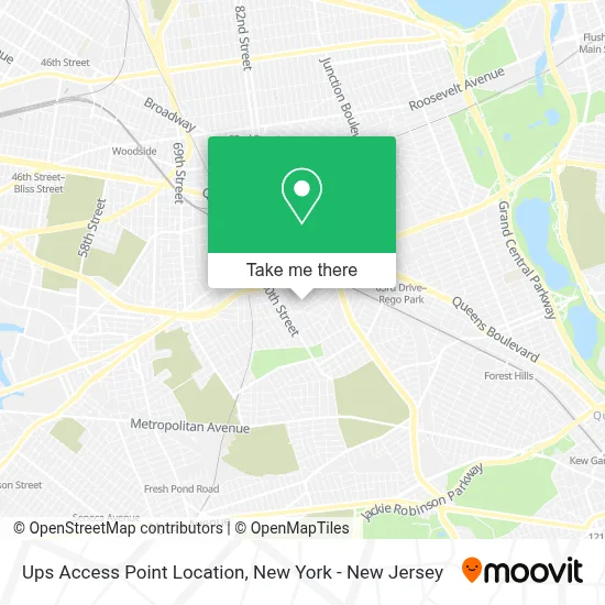 Ups Access Point Location map