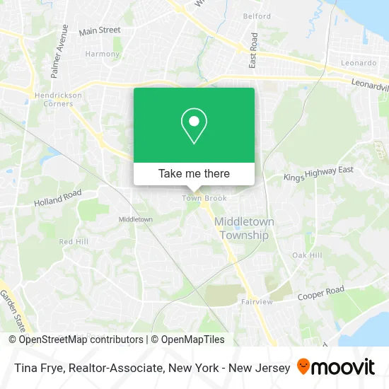 Tina Frye, Realtor-Associate map