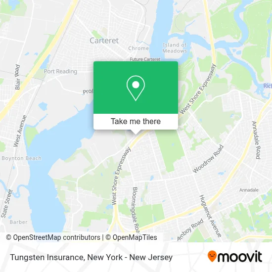 Tungsten Insurance map