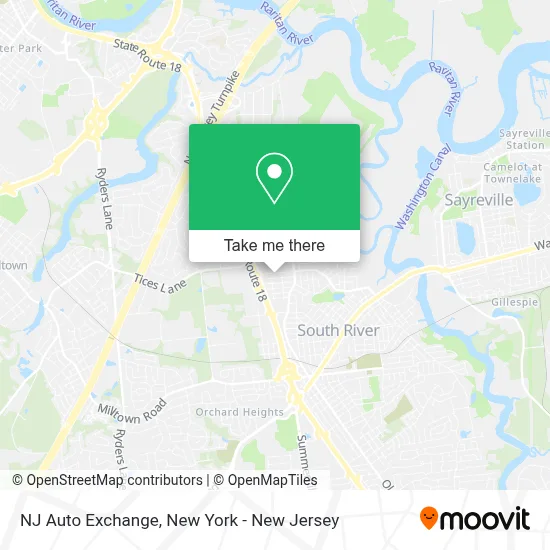 NJ Auto Exchange map