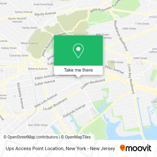 Ups Access Point Location map