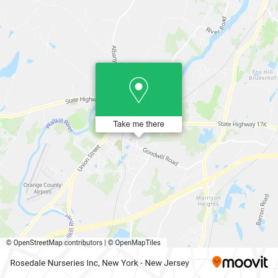 Rosedale Nurseries Inc map