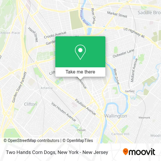 Two Hands Corn Dogs map