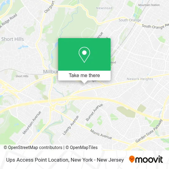 Ups Access Point Location map