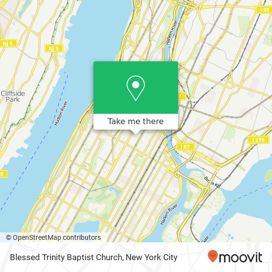 Blessed Trinity Baptist Church map