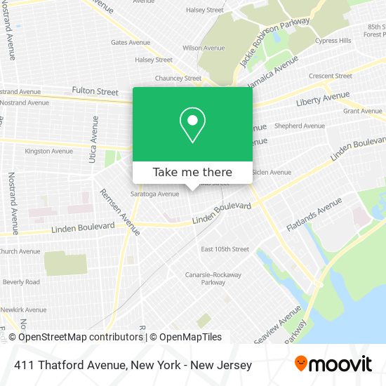411 Thatford Avenue map
