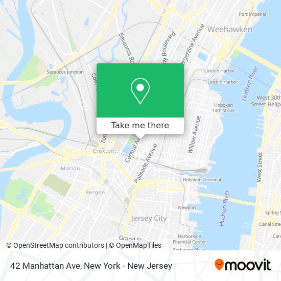 42 Manhattan Ave map