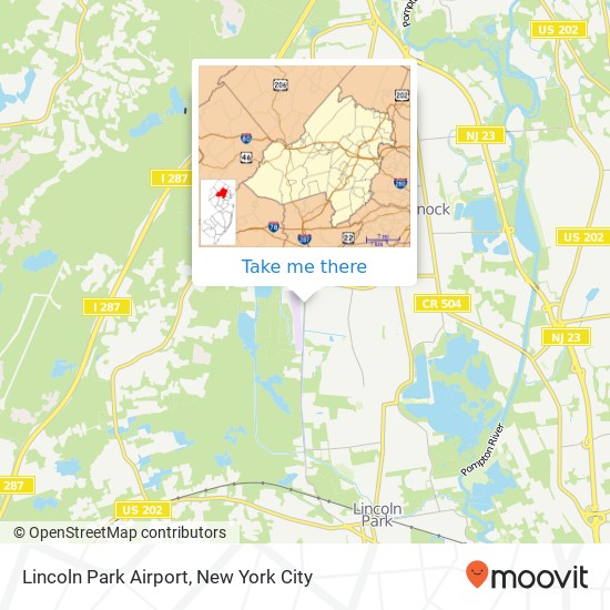 Mapa de Lincoln Park Airport