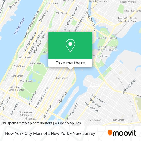 New York City Marriott map