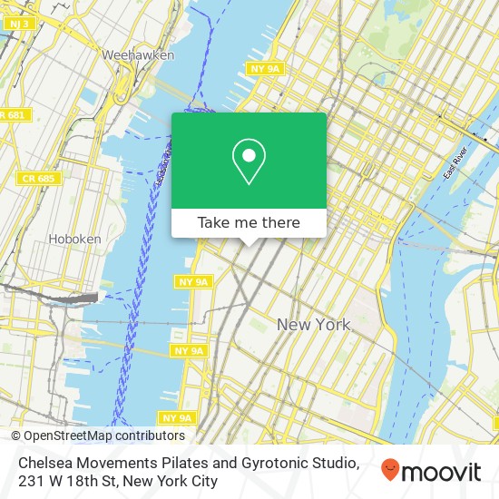 Chelsea Movements Pilates and Gyrotonic Studio, 231 W 18th St map