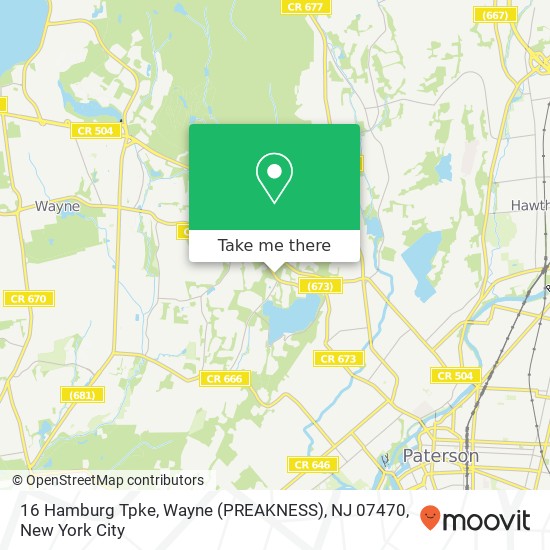 16 Hamburg Tpke, Wayne (PREAKNESS), NJ 07470 map
