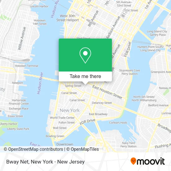 Bway Net map