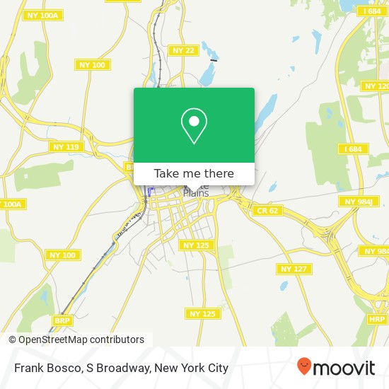 Frank Bosco, S Broadway map