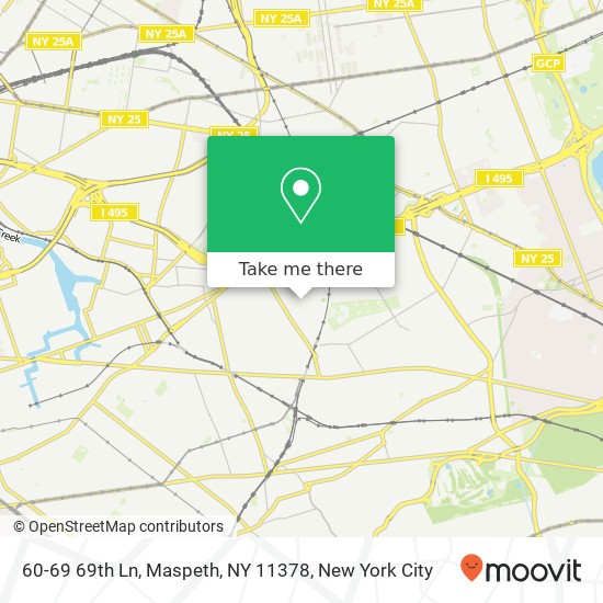 60-69 69th Ln, Maspeth, NY 11378 map