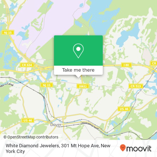 Mapa de White Diamond Jewelers, 301 Mt Hope Ave