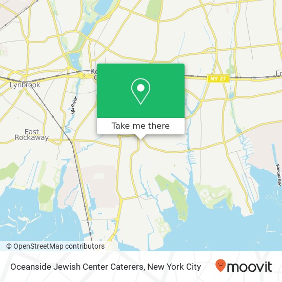 Oceanside Jewish Center Caterers map