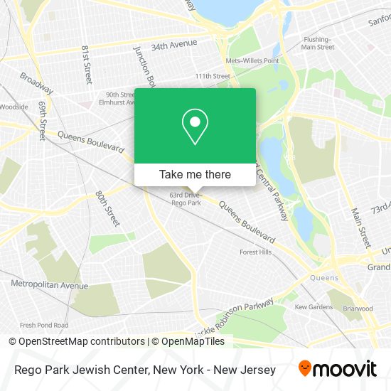 Mapa de Rego Park Jewish Center