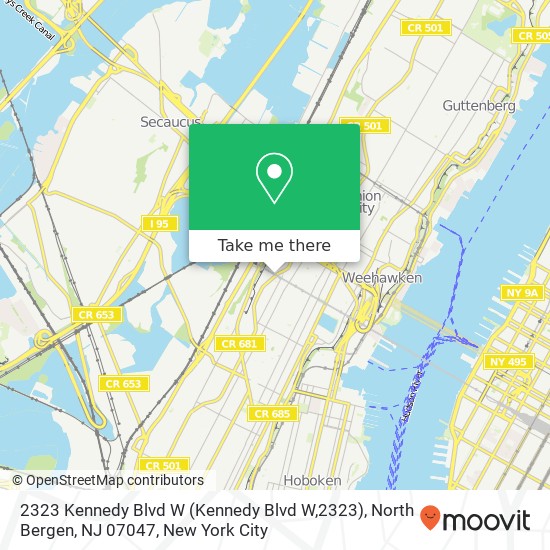 2323 Kennedy Blvd W (Kennedy Blvd W,2323), North Bergen, NJ 07047 map