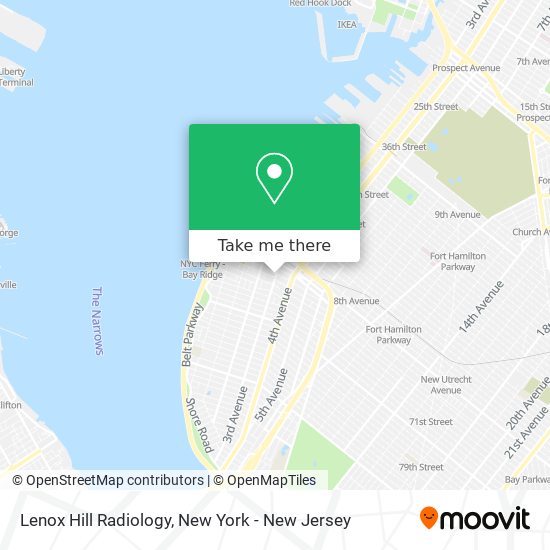 Mapa de Lenox Hill Radiology