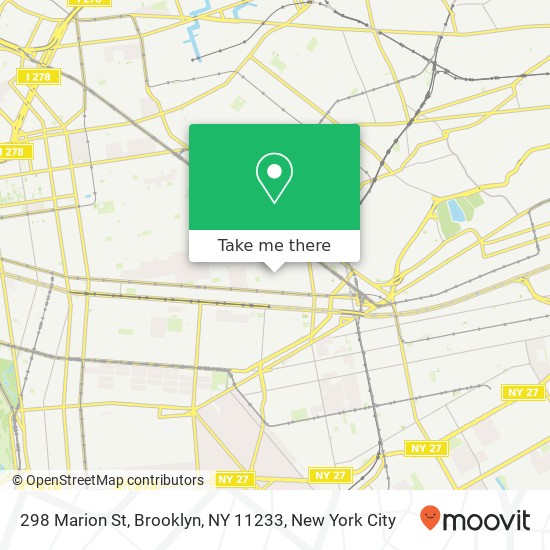 298 Marion St, Brooklyn, NY 11233 map