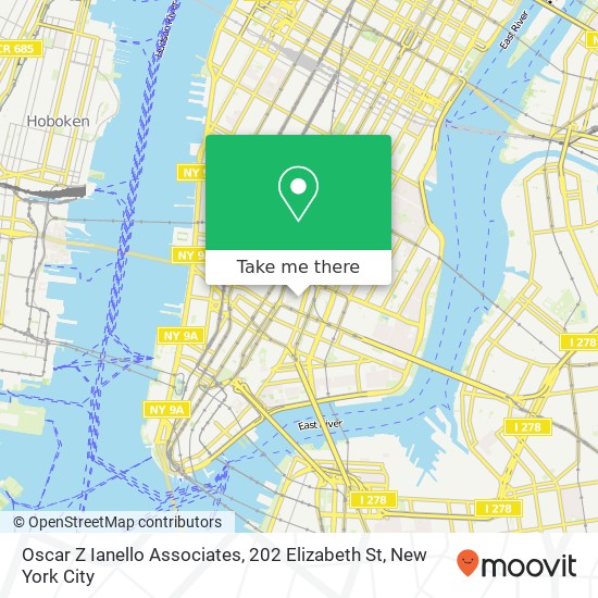 Mapa de Oscar Z Ianello Associates, 202 Elizabeth St