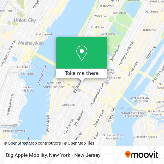 Big Apple Mobility map