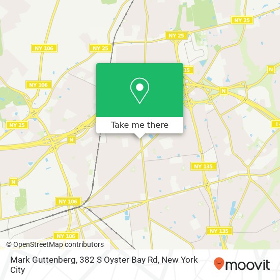 Mapa de Mark Guttenberg, 382 S Oyster Bay Rd