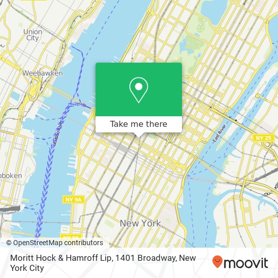 Mapa de Moritt Hock & Hamroff Lip, 1401 Broadway