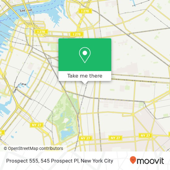 Mapa de Prospect 555, 545 Prospect Pl
