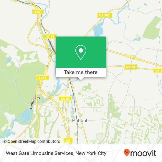 West Gate Limousine Services map