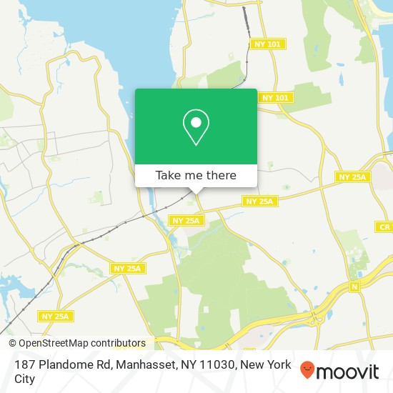 Mapa de 187 Plandome Rd, Manhasset, NY 11030