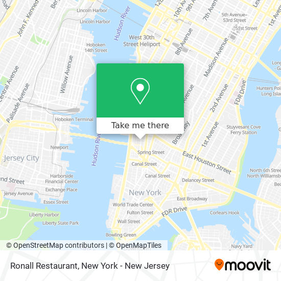 Mapa de Ronall Restaurant