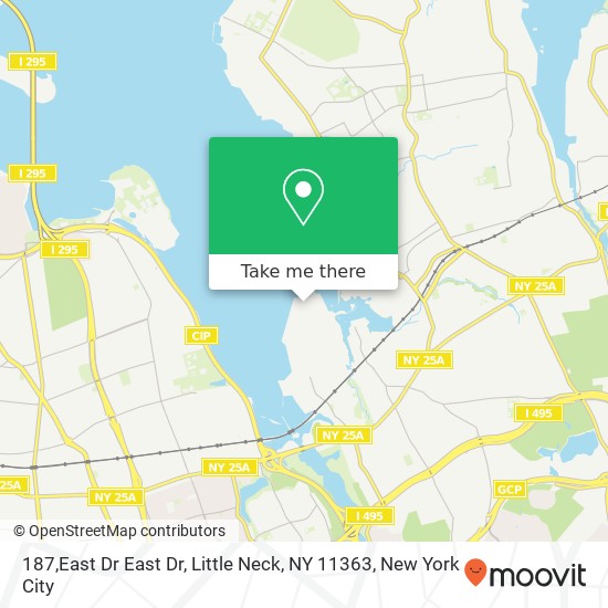 Mapa de 187,East Dr East Dr, Little Neck, NY 11363